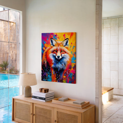 Foxey Loxey Art Canvas